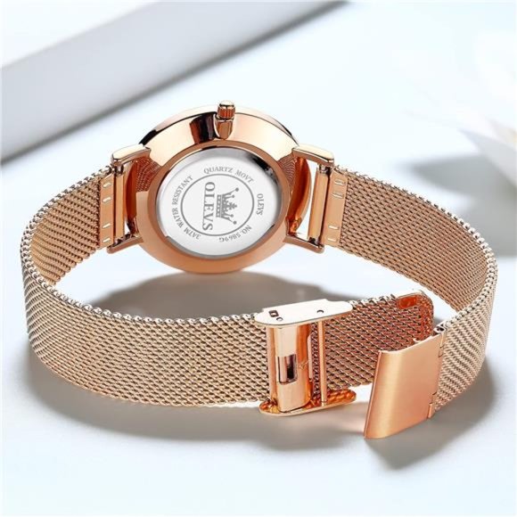 Women\'s Watch, 6.5mm Ultra-Thin Big Face Business Casual Ladies Watch, Japanese main image 2